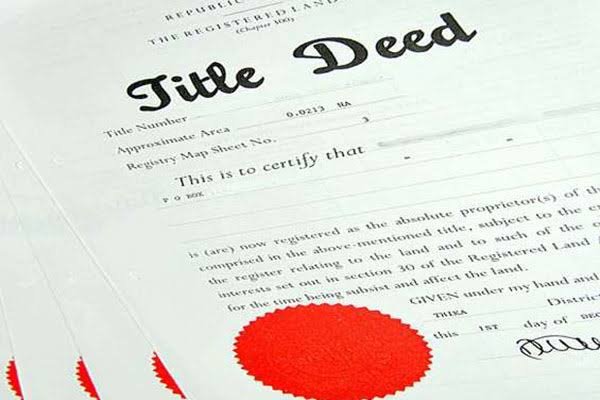 deed of land title