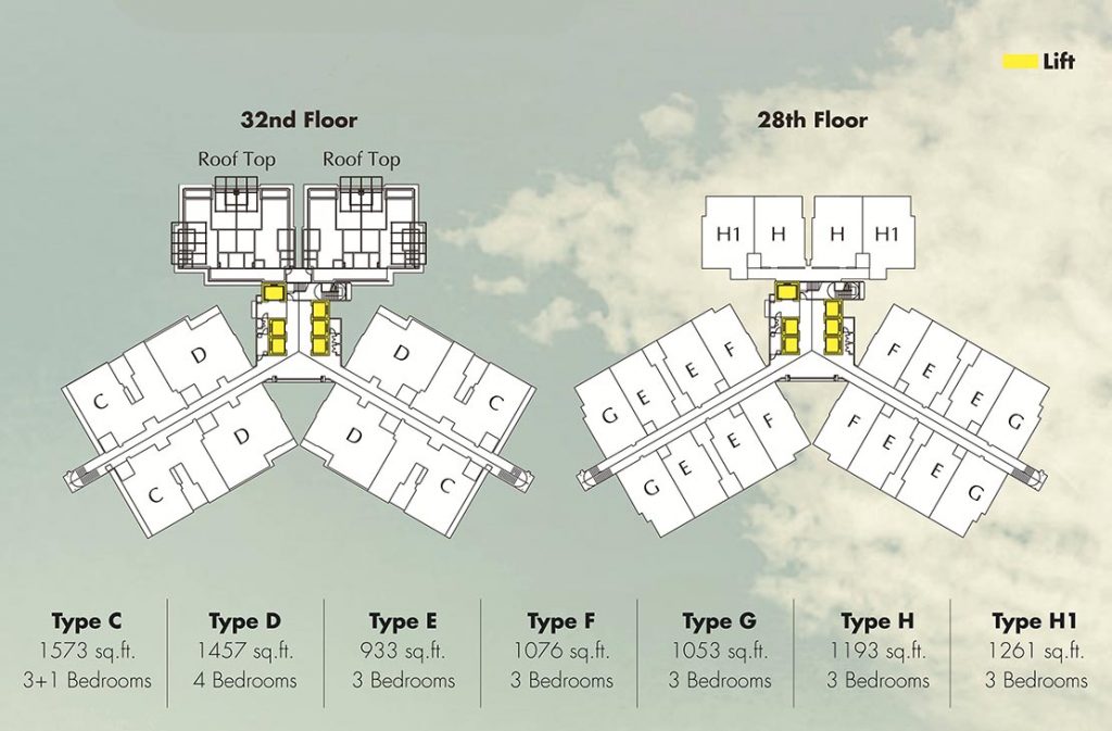 Sky Peak Unit Floor Plan