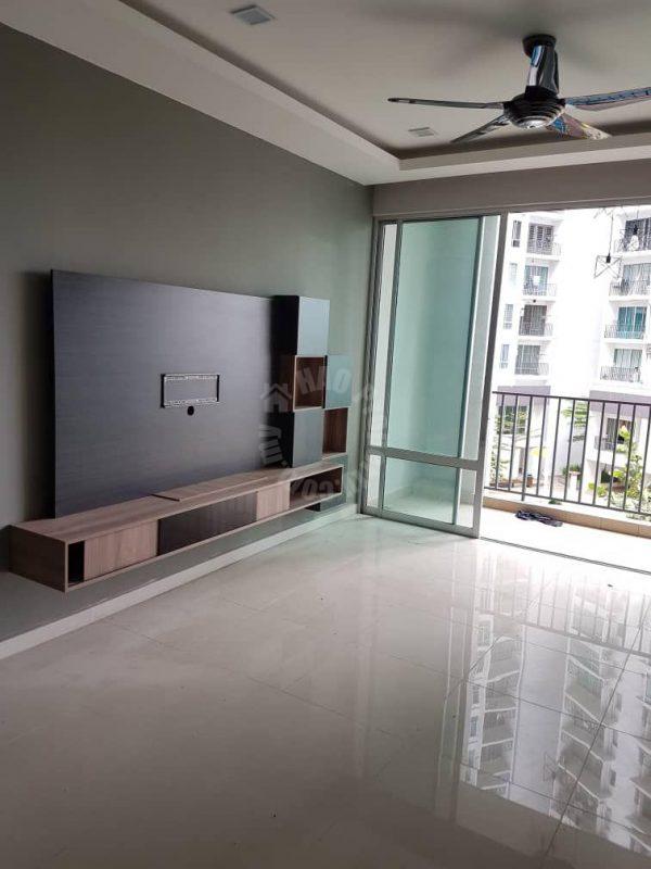 greenfield regency 3 room  residential apartment 1188 sq.ft built-up rental at rm 1,400 in taman tampoi indah, skudai, johor, malaysia #3243